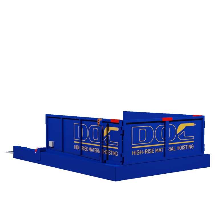 DOC Loading Platforms can be used with a tower or mobile crane, or with a DOC® Material Hoist for maximum results.